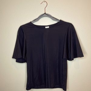 Black Batwing Sleeved H&M Top